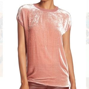 Theory Velvet Top in Blush